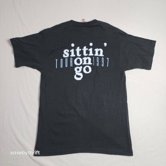 1997 Vintage Bryan White “Sittin on go” Tour Shirt Country Music Tee Black Large - Picture 12 of 16